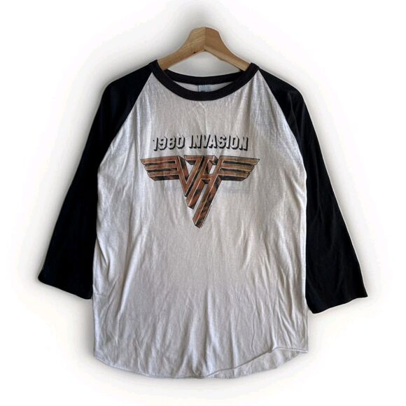 1980 Van Halen Invasion Jersey T-Shirt The Knits Original Vintage Size XL